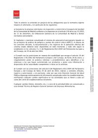 Registro sanitario de Interseriglass 2026, página 2
